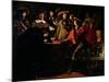 The Guards Smoking, 1643-Louis Le Nain-Mounted Giclee Print