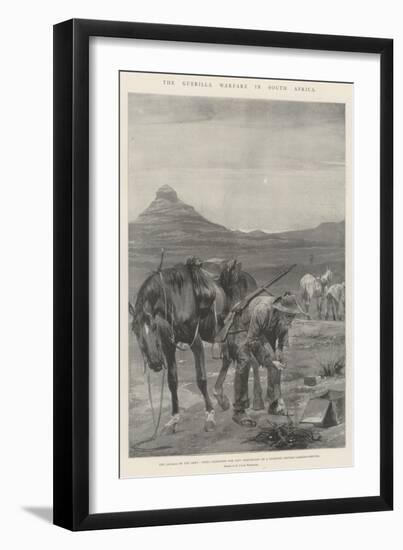 The Guerilla Warfare in South Africa-Richard Caton Woodville II-Framed Giclee Print