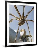 The Guggenheim, Designed by Architect Frank Gehry, and Giant Spider Sculpture by Louise Bourgeois-Christian Kober-Framed Premium Photographic Print