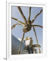 The Guggenheim, Designed by Architect Frank Gehry, and Giant Spider Sculpture by Louise Bourgeois-Christian Kober-Framed Photographic Print