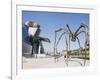 The Guggenheim, Designed by Architect Frank Gehry, and Giant Spider Sculpture by Louise Bourgeois-Christian Kober-Framed Photographic Print