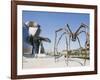 The Guggenheim, Designed by Architect Frank Gehry, and Giant Spider Sculpture by Louise Bourgeois-Christian Kober-Framed Photographic Print