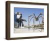 The Guggenheim, Designed by Architect Frank Gehry, and Giant Spider Sculpture by Louise Bourgeois-Christian Kober-Framed Photographic Print