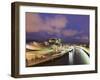 The Guggenheim, Designed by Canadian-American Architect Frank Gehry, on the Nervion River-Christian Kober-Framed Photographic Print