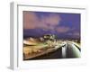 The Guggenheim, Designed by Canadian-American Architect Frank Gehry, on the Nervion River-Christian Kober-Framed Photographic Print