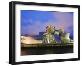 The Guggenheim, Designed by Canadian-American Architect Frank Gehry, on the Nervion River-Christian Kober-Framed Photographic Print