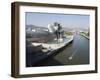 The Guggenheim, Designed by Canadian-American Architect Frank Gehry, on the Nervion River-Christian Kober-Framed Photographic Print