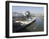The Guggenheim, Designed by Canadian-American Architect Frank Gehry, on the Nervion River-Christian Kober-Framed Photographic Print