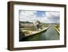 The Guggenheim Museum of Contemporary Art of Bilbao (Bilbo) on the river Ibaizabal, located on t...-null-Framed Photographic Print