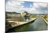 The Guggenheim Museum of Contemporary Art of Bilbao (Bilbo) on the river Ibaizabal, located on t...-null-Mounted Photographic Print