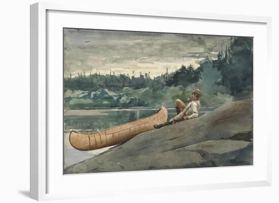 The Guide, 1895 (Watercolour and Some Underdrawing in Graphite on Wove Paper)-Winslow Homer-Framed Giclee Print