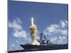 The Guided-missile Destroyer USS Fitzgerald Launches a Standard Missile-3-Stocktrek Images-Mounted Photographic Print