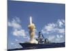 The Guided-missile Destroyer USS Fitzgerald Launches a Standard Missile-3-Stocktrek Images-Mounted Photographic Print
