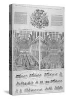 The Guildhall Civic Banquet for Queen Victoria Held on 9 November 1837-null-Stretched Canvas