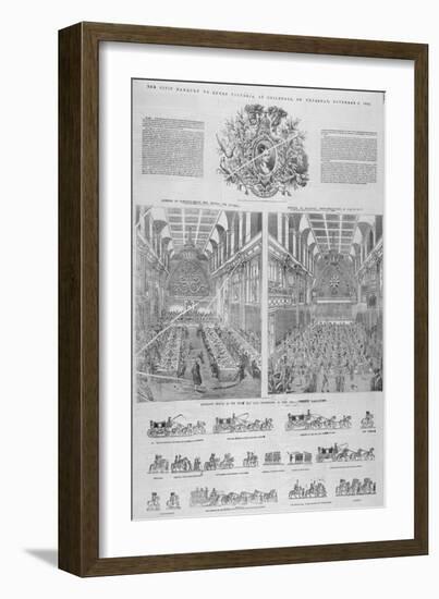 The Guildhall Civic Banquet for Queen Victoria Held on 9 November 1837-null-Framed Giclee Print