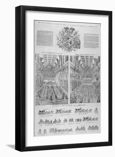 The Guildhall Civic Banquet for Queen Victoria Held on 9 November 1837-null-Framed Giclee Print