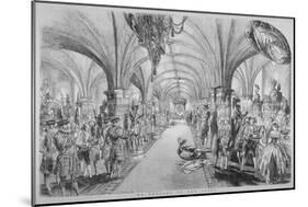 The Guildhall Crypt on the Occasion of a State Visit by Queen Victoria, City of London, 1851-John Abraham Mason-Mounted Giclee Print