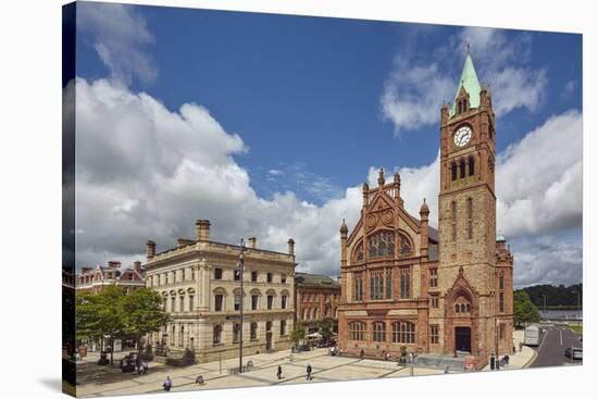 The Guildhall, Derry (Londonderry), County Londonderry, Ulster, Northern Ireland, United Kingdom, E-Nigel Hicks-Stretched Canvas