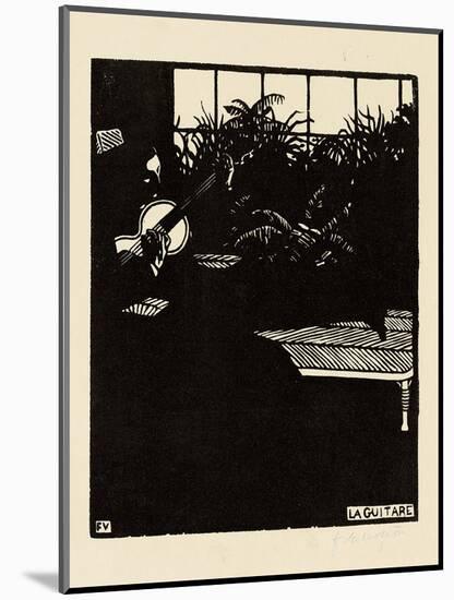 The Guitar, from the Series 'Musical Instruments', V, 1897-Félix Vallotton-Mounted Giclee Print
