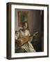 The Guitar Player. 1672-Johannes Vermeer-Framed Giclee Print