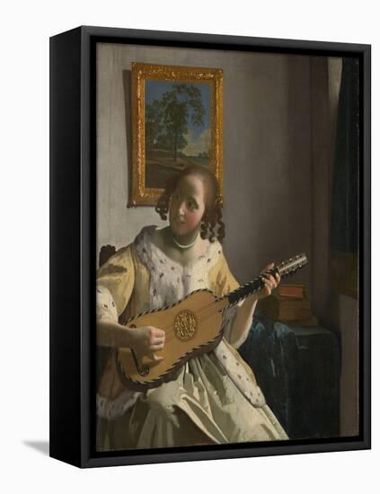 The Guitar Player. 1672-Johannes Vermeer-Framed Stretched Canvas