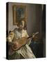 The Guitar Player. 1672-Johannes Vermeer-Stretched Canvas