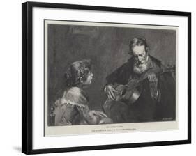 The Guitar-Player, in the Champ De Mars Exhibition, Paris-null-Framed Giclee Print