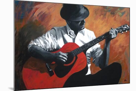 The Guitar Player-Shawn Mackey-Mounted Giclee Print