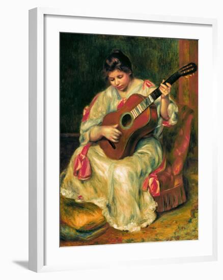 The Guitar Player-Pierre-Auguste Renoir-Framed Giclee Print