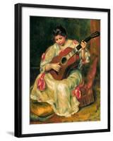 The Guitar Player-Pierre-Auguste Renoir-Framed Giclee Print