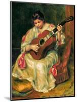 The Guitar Player-Pierre-Auguste Renoir-Mounted Giclee Print