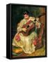 The Guitar Player-Pierre-Auguste Renoir-Framed Stretched Canvas