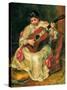 The Guitar Player-Pierre-Auguste Renoir-Stretched Canvas