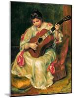 The Guitar Player-Pierre-Auguste Renoir-Mounted Giclee Print