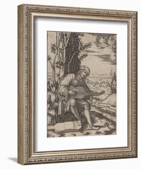 The Guitar Player-Marcantonio Raimondi-Framed Giclee Print