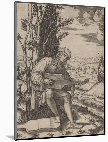 The Guitar Player-Marcantonio Raimondi-Mounted Giclee Print