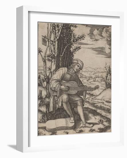 The Guitar Player-Marcantonio Raimondi-Framed Giclee Print