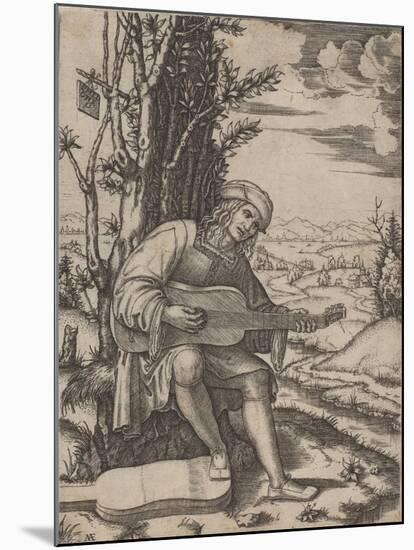 The Guitar Player-Marcantonio Raimondi-Mounted Giclee Print