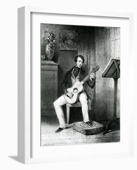 The Guitar Player-Jules David-Framed Giclee Print