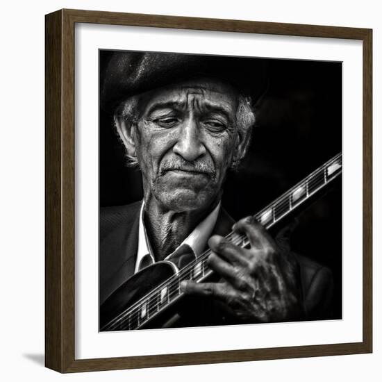 the guitarist-Piet Flour-Framed Photographic Print