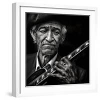 the guitarist-Piet Flour-Framed Photographic Print