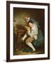 The Guitarist-Jean Baptiste Greuze-Framed Giclee Print