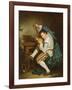 The Guitarist-Jean Baptiste Greuze-Framed Giclee Print