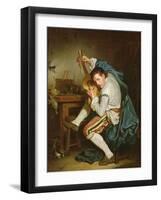 The Guitarist-Jean Baptiste Greuze-Framed Giclee Print