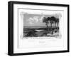 The Gulf of Baja from Camaldoli, Italy, 19th Century-J Poppel-Framed Premium Giclee Print