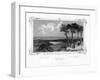 The Gulf of Baja from Camaldoli, Italy, 19th Century-J Poppel-Framed Premium Giclee Print