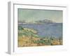 The Gulf of Marseilles Seen from L'Estaque, c.1885-Paul Cezanne-Framed Giclee Print