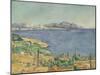 The Gulf of Marseilles Seen from L'Estaque, c.1885-Paul Cezanne-Mounted Giclee Print