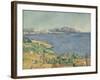 The Gulf of Marseilles Seen from L'Estaque, c.1885-Paul Cezanne-Framed Giclee Print