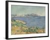 The Gulf of Marseilles Seen from L'Estaque, c.1885-Paul Cezanne-Framed Giclee Print